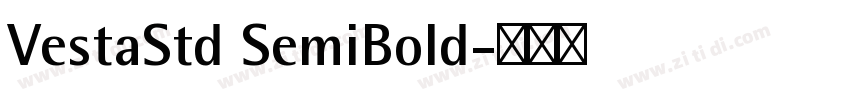 VestaStd SemiBold字体转换